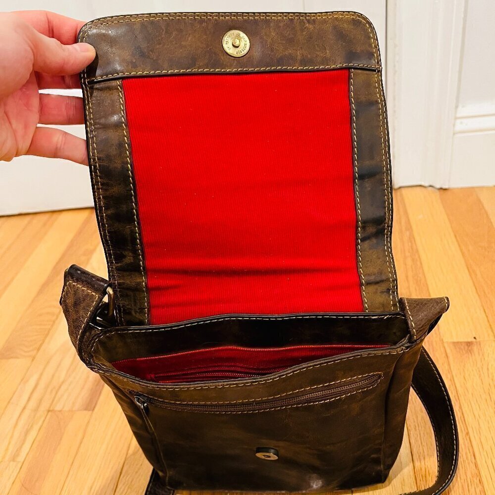 Vintage Stone Mountain Leather Shoulder Handbag Purse - Picture 2 of 16